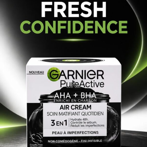 FRESH CONFIDENCE : Soin Matifiant Garnier PureActive